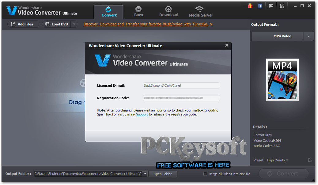 wondershare video converter ultimate serial key free